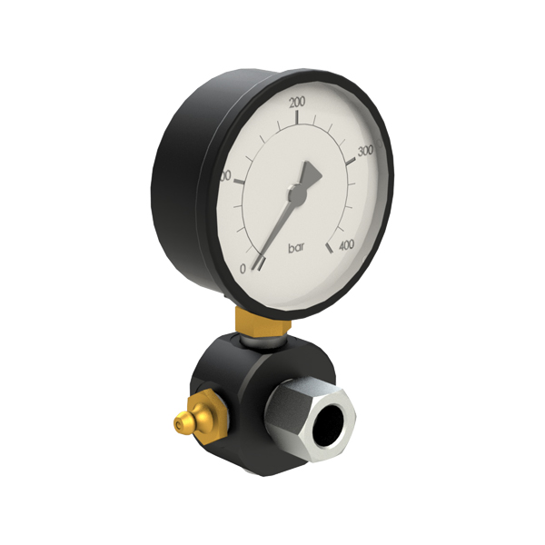 Pressure gauge - Relief valve - Grease nipple-0