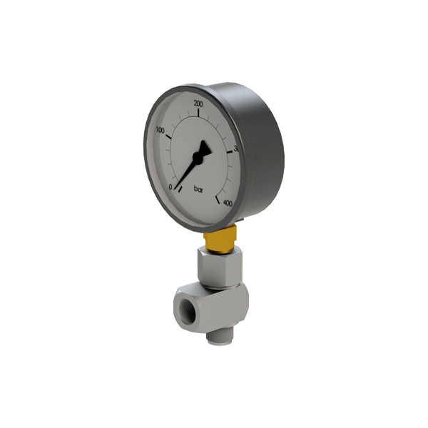 Two-way joint with pressure gauge-0